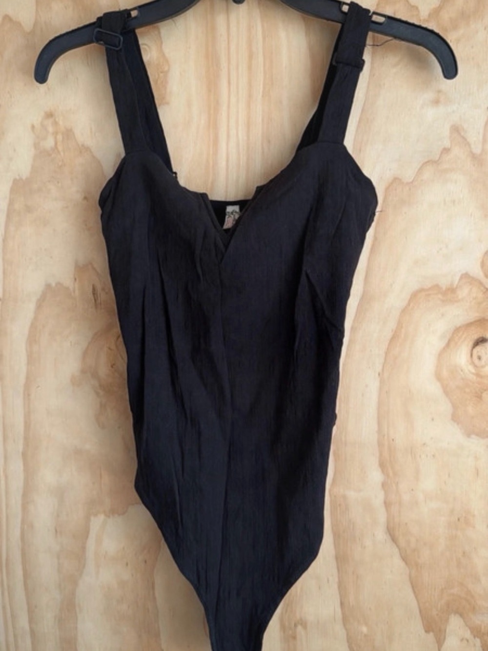 Intimately Free People Black Women's Tank Bodysuit